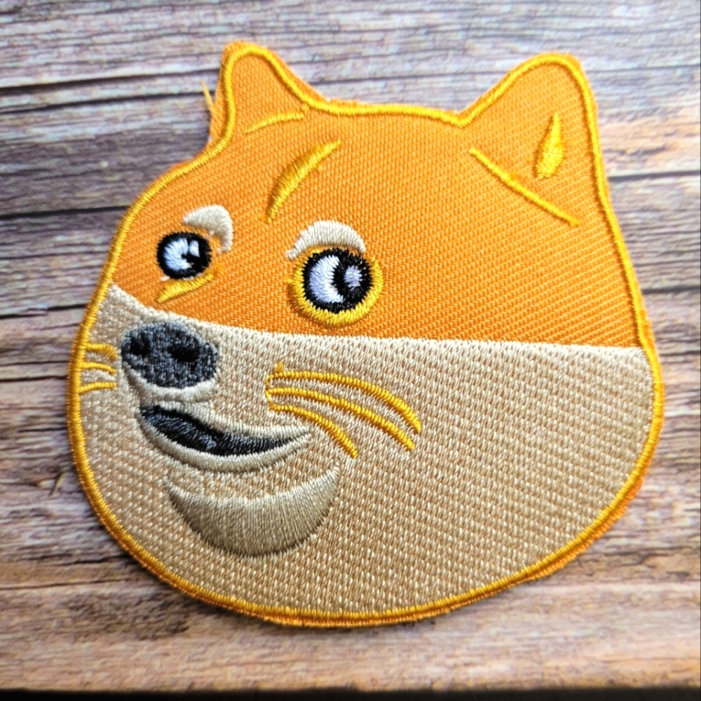 Meme Dog Shiba Inu Chunky Boi Doge Doggo Embroidered Iron on Patch